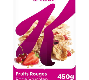 KELLOGG&rsquo;S Spécial K – Céréales aux fruits rouges 450 g