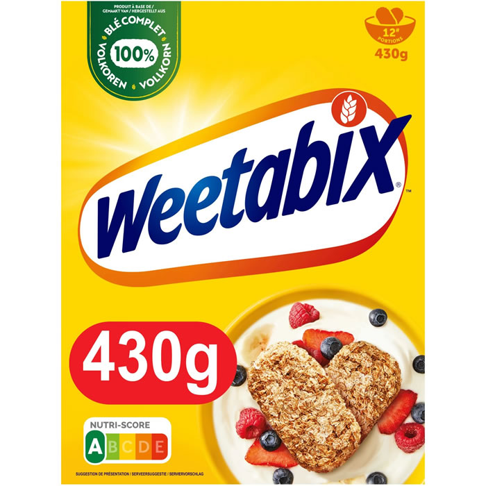 WEETABIX – Biscuits céréales de blé complet 430 g