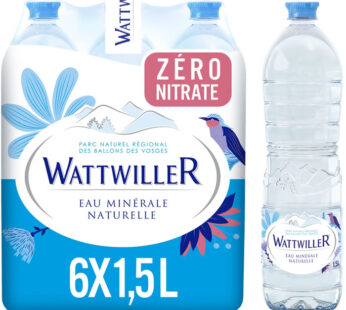 WATTWILLER – Eau minérale naturelle 6 x 1,5 L