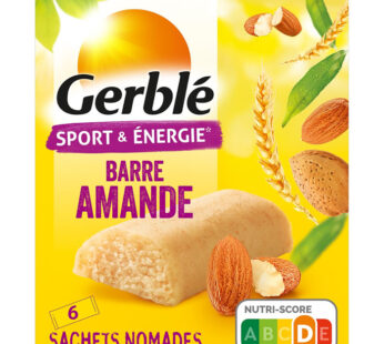 GERBLE – Barres énergétique à l&rsquo;amande (6 x 25g) 6 x 25 g
