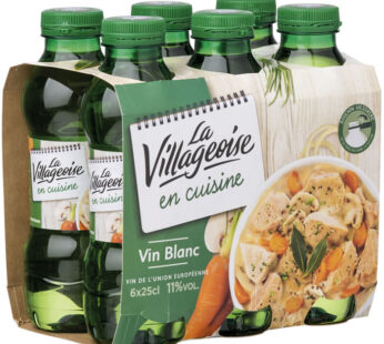 LA VILLAGEOISE En cuisine Vin blanc sec 6 x 25 cl
