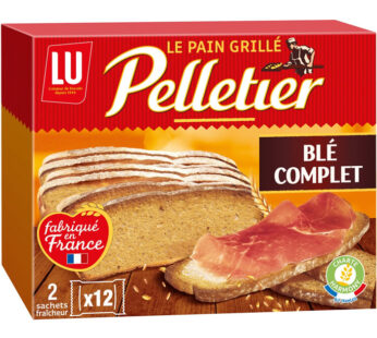 PELLETIER – Pain grillé au blé complet 2 x 250 g