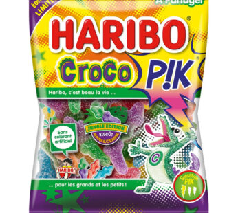 HARIBO Croco Pik Bonbons acidulés aromatisés aux fruits 275g