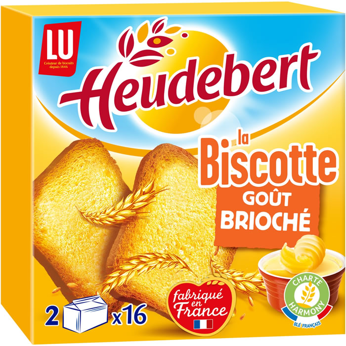 HEUDEBERT - Biscottes briochées 2 x 125 g
