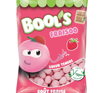 GEORGES VERQUIN Bool’s Fraisoo Bonbons coeur tendre à la fraise 200g