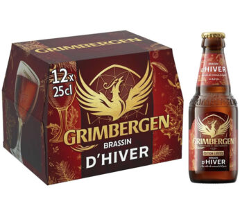 GRIMBERGEN – Brassin d&rsquo;hiver Bière ambrée 12 x 25 cl