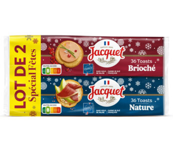 JACQUET – Toasts briochés et nature 500g