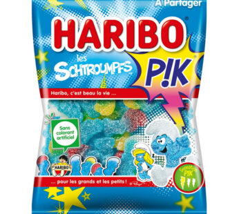 HARIBO Schtroumpfs Pik Bonbons gélifiés et acidulés aromatisés 280g
