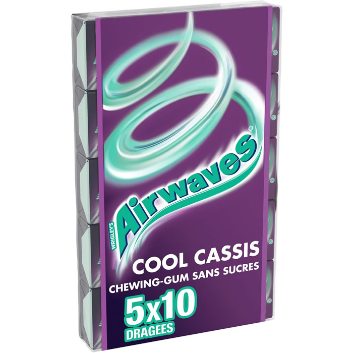 AIRWAVES Chewing-gum au cassis 5x14g