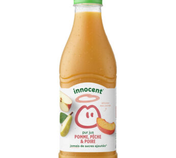 INNOCENT – Pur jus de pomme, poire et pêche 90 cl