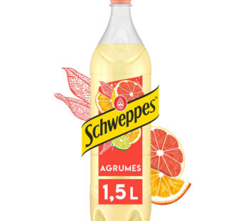 SCHWEPPES – Boisson gazeuse aux 4 agrumes 1,5 L