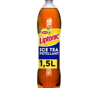 LIPTON Liptonic Ice Tea – Thé glacé gazeux aromatisé au citron vert 1,5 L