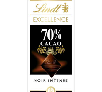 LINDT Excellence – Tablette de chocolat noir 70% 100g