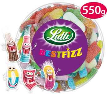 LUTTI BestFizz Assortiment de bonbons gélifiés et acidulés aromatisés 550g