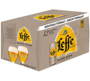 LEFFE – Bière blonde belge 12 x 33 cl