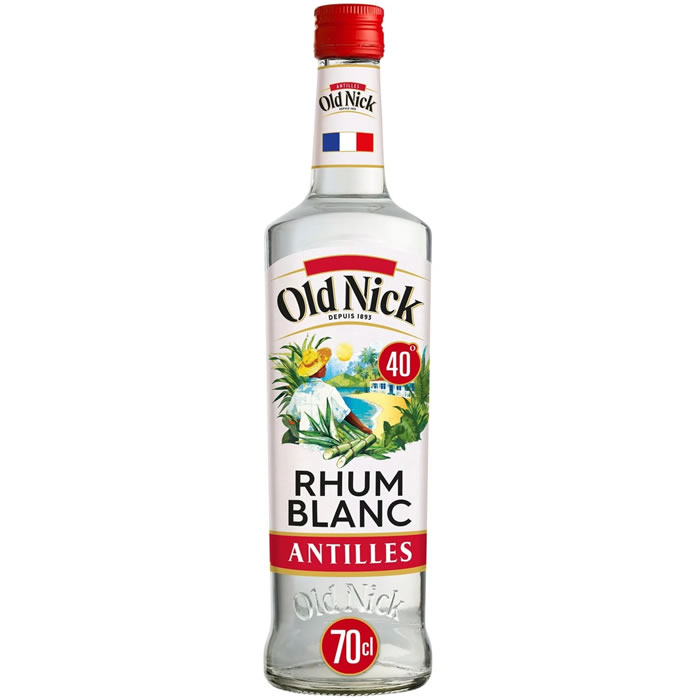 OLD NICK - Rhum blanc traditionnel des Antilles 70cl