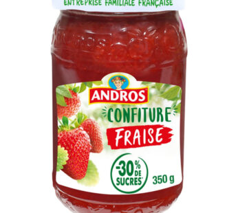 ANDROS – Confiture de fraises allégée en sucres 350g 350 g