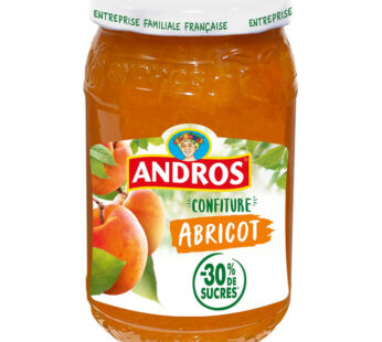 ANDROS – Confiture d&rsquo;abricots allégée en sucres 350 g