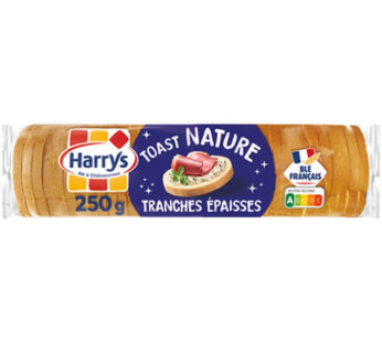 HARRYS – Toast nature tranches épaisses 250g