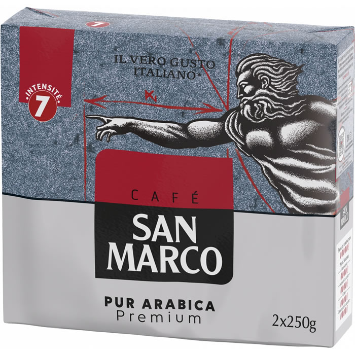 SAN MARCO - Café moulu pur arabica 2 x 250 g