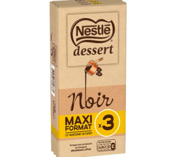 NESTLE Dessert – Tablette de chocolat noir pâtissier 3x205g