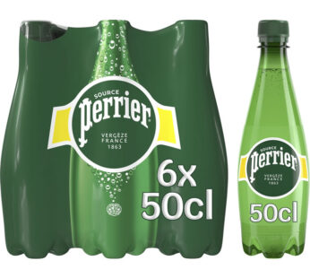 PERRIER – Eau minérale naturelle gazeuse 6 x 50 cl