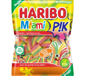HARIBO Miami Pik Bonbons acidulés aromatisés 200g