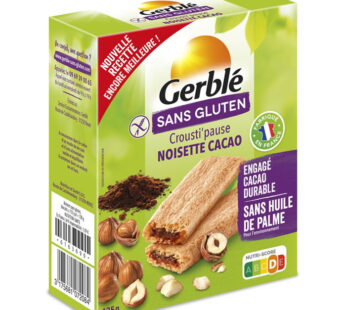 GERBLE – Biscottes fourrées au cacao et noisettes 130 g