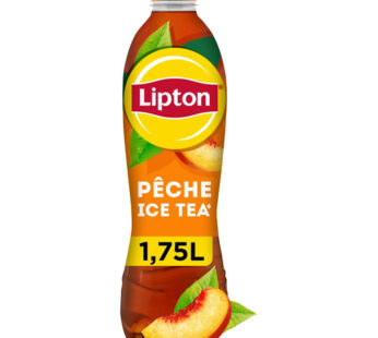 LIPTON Ice Tea – Thé glacé aromatisé à la pêche 1,75 L