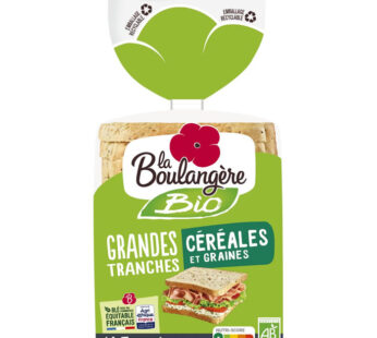 LA BOULANGERE – Pain de mie aux graines et céréales bio 500g