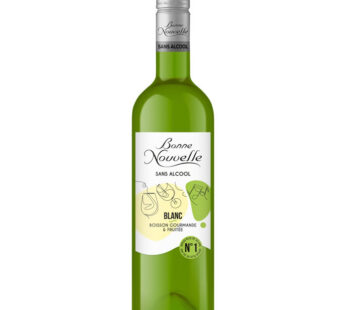 BONNE NOUVELLE – Vin blanc sec sans alcool 75 cl