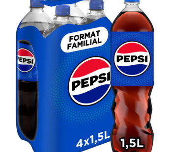 PEPSI – Boisson gazeuse aux extraits végétaux 4 x 1,5 L