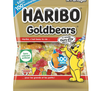 HARIBO Goldbears Bonbons gélifiés aromatisés aux fruits 300g