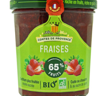 LES COMTES DE PROVENCE – Confiture de fraises à l&rsquo;ancienne bio 350 g