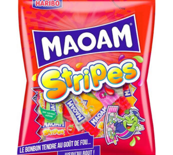 HARIBO Maoam Stripes Assortiment de bonbons tendres aromatisés aux fruits 250g