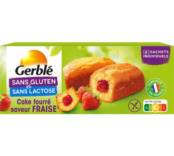 GERBLE – Cake fourré à la fraise 210g