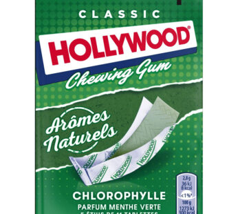 HOLLYWOOD Chewing-gum menthe verte et chlorophylle 155g