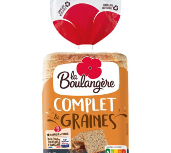 LA BOULANGERE – Pain de mie complet et graines 500g