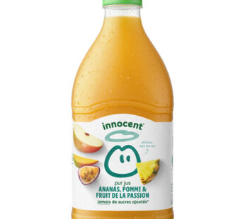 INNOCENT – Pur jus d&rsquo;ananas, pomme et fruit de la passion 1,5 L