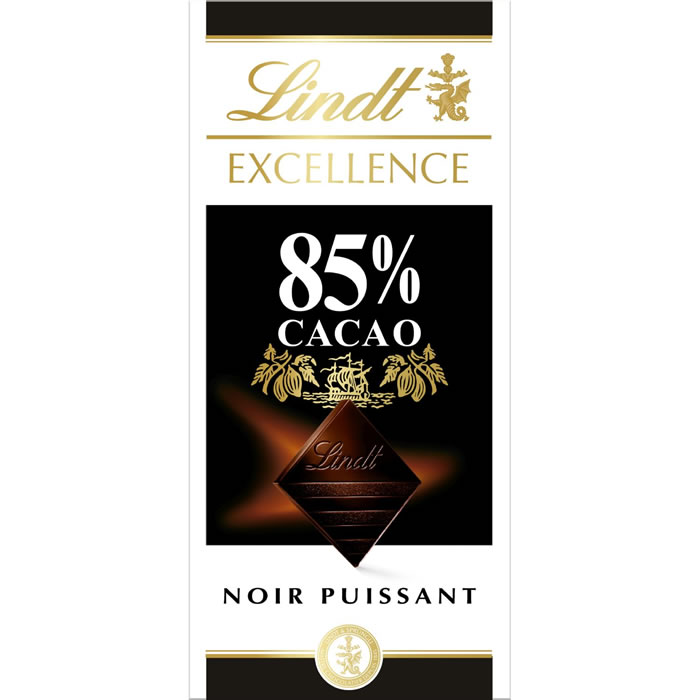 LINDT Excellence - Tablette de chocolat noir 85% 100g