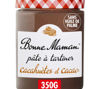 BONNE MAMAN – Pâte à tartiner cacahuètes & cacao 350g 350 g