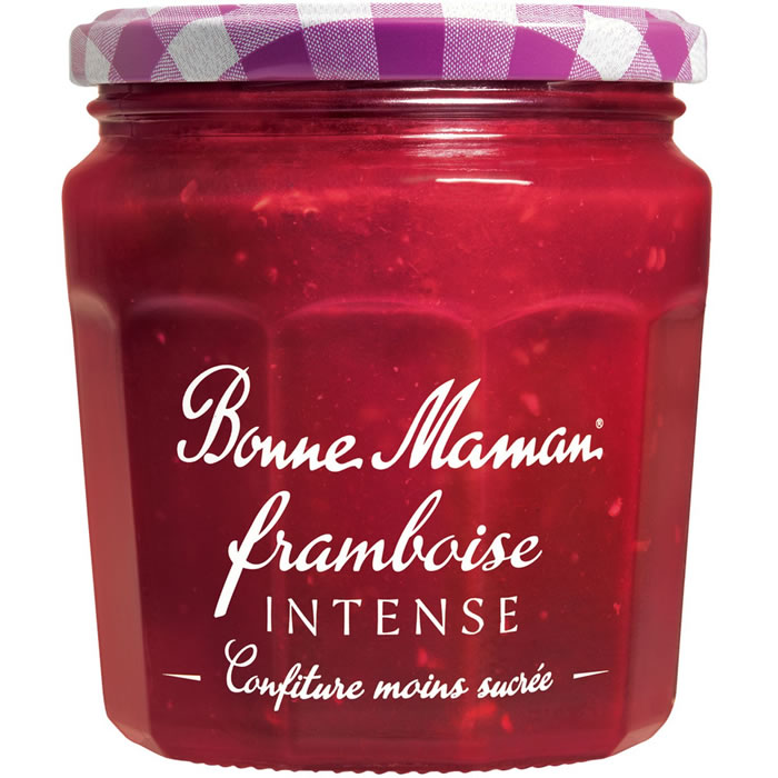 BONNE MAMAN Intense – Confiture de framboises allégée en sucres 335g 335 g