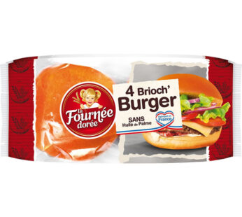 FOURNEE DOREE – Pains hamburgers briochés 250g