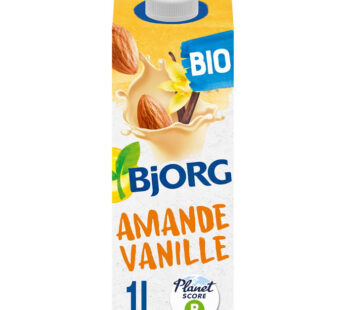 BJORG – Boisson végétale au lait d&rsquo;amande et vanille bio 1L