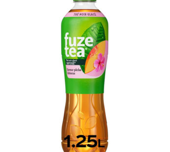 FUZE TEA – Thé noir glacé aromatisé à la pêche et hibiscus 1,25 L