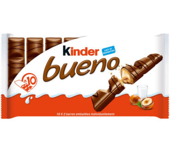 KINDER Bueno Barres chocolatées au lait et noisettes 20×21.5g