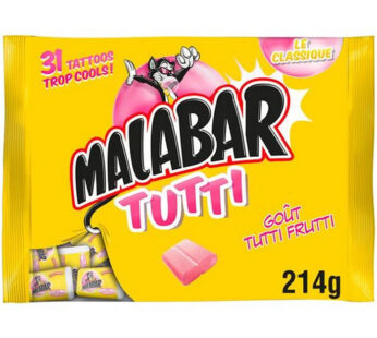 MALABAR Chewing-gum tutti frutti 214g