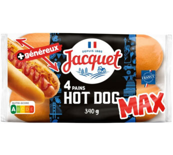 JACQUET – Pains hot dogs nature maxi 340g