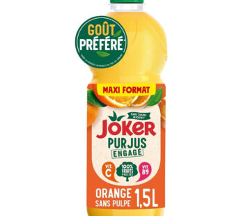 JOKER Pur Jus Engagé – Jus d&rsquo;orange sans pulpe 1,5 L