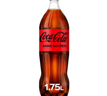 COCA-COLA – Boisson gazeuse aux extraits végétaux sans sucres 1,75 L